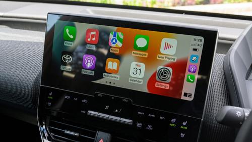 Toyota bZ4X review infotainment system