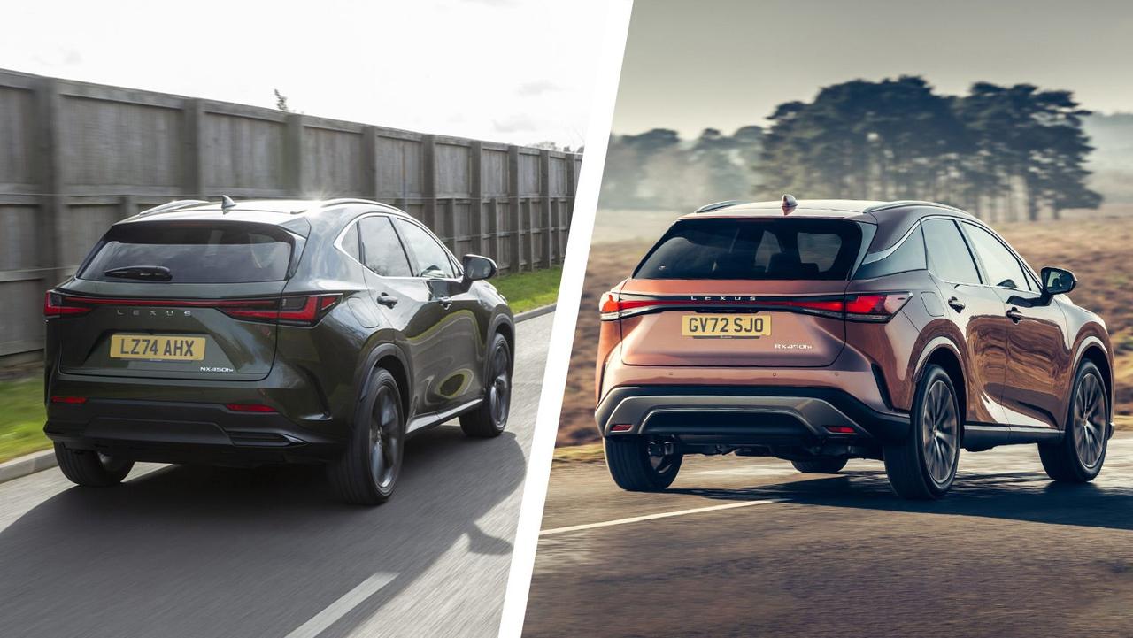 Lexus NX vs RX – rear three quarter