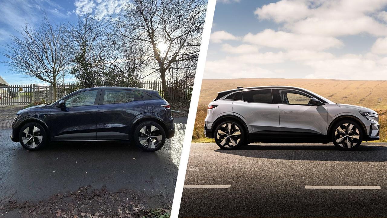 Renault Megane E-Tech Equilibre vs Techno side