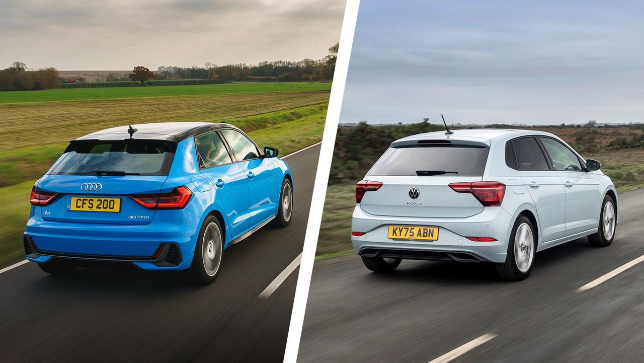 Audi A1 vs Volkswagen Polo – rear three quarter
