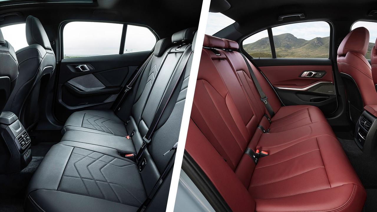 BMW 1 Series vs 3 Series – rear seats