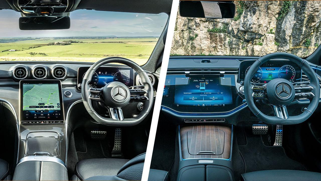 Mercedes C-Class vs E-Class interior
