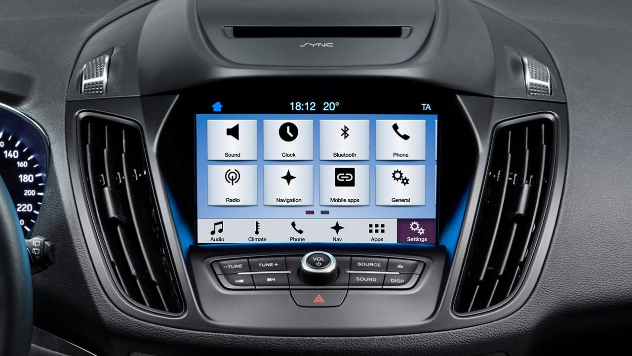 Ford SYNC settings screen
