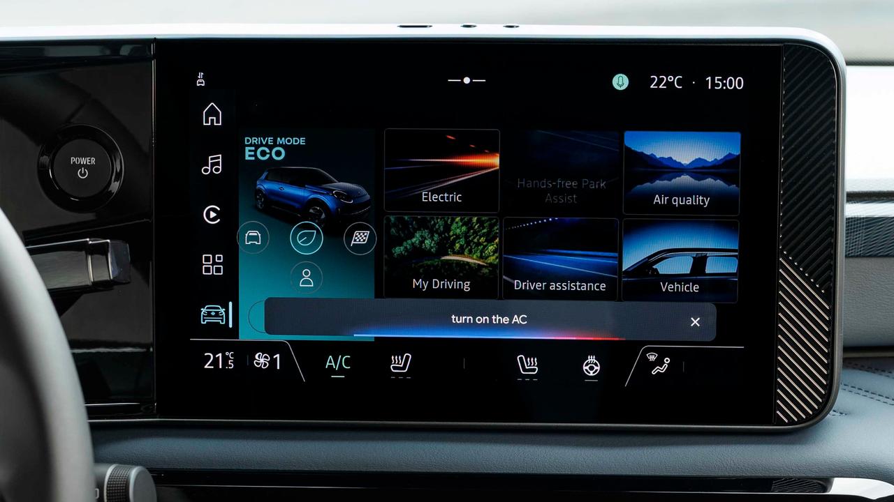 Nissan Micra EV touchscreen
