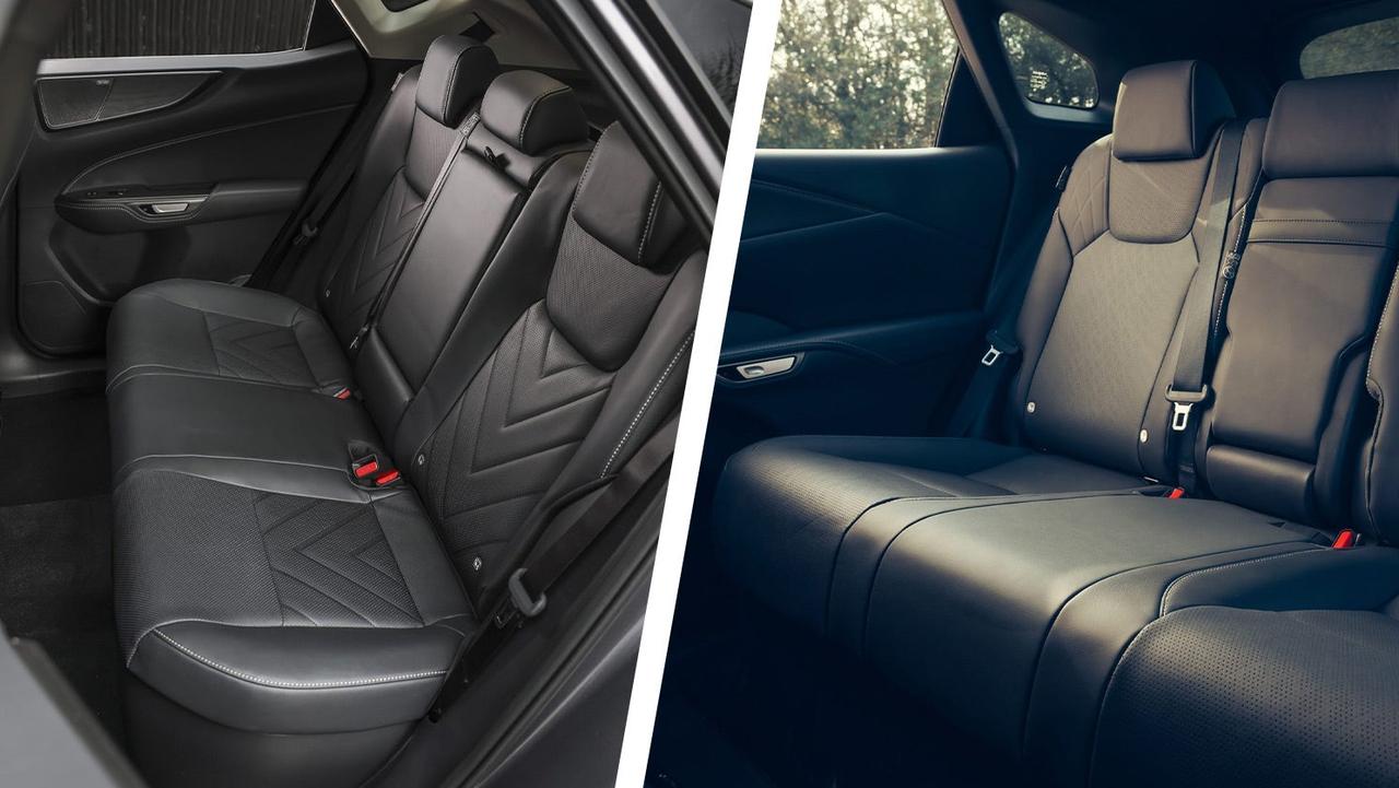 Lexus NX vs RX – rear seats