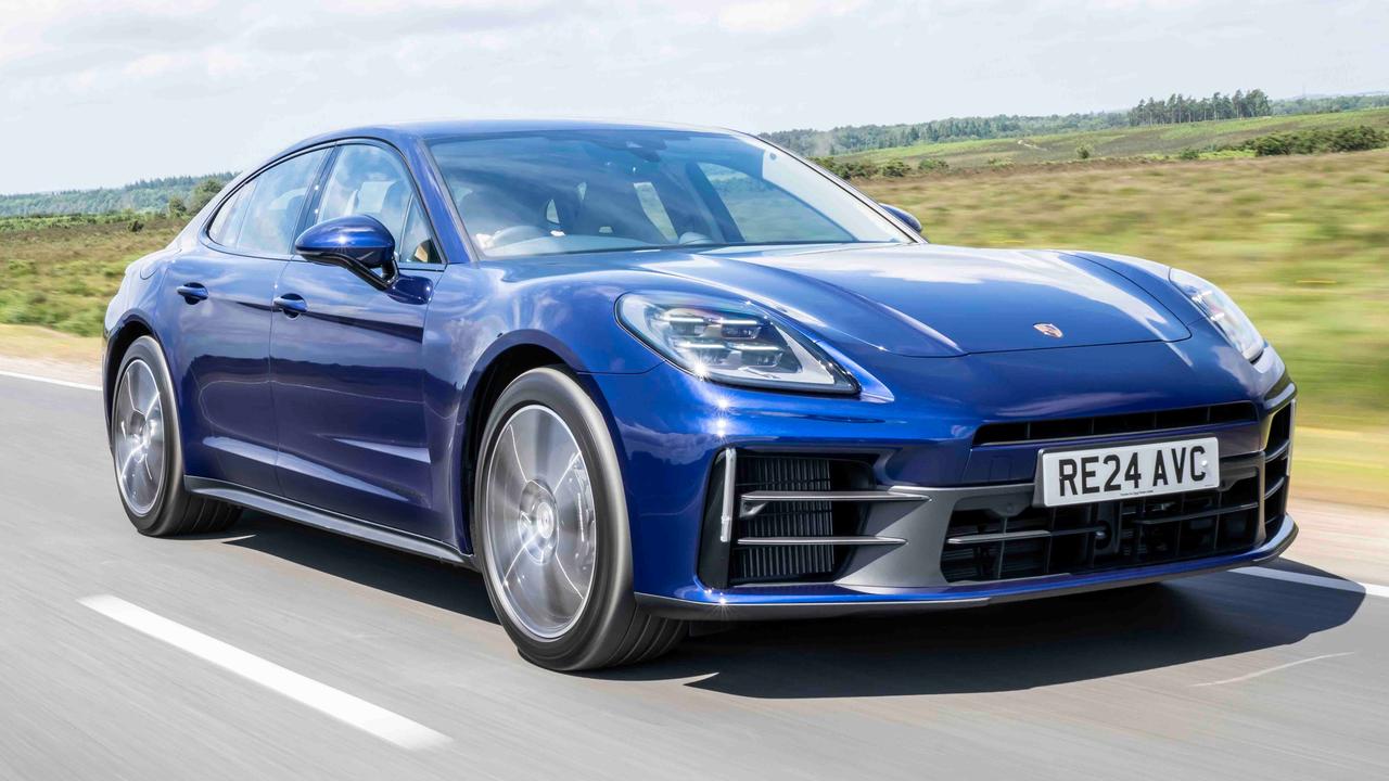 Porsche Panamera driving