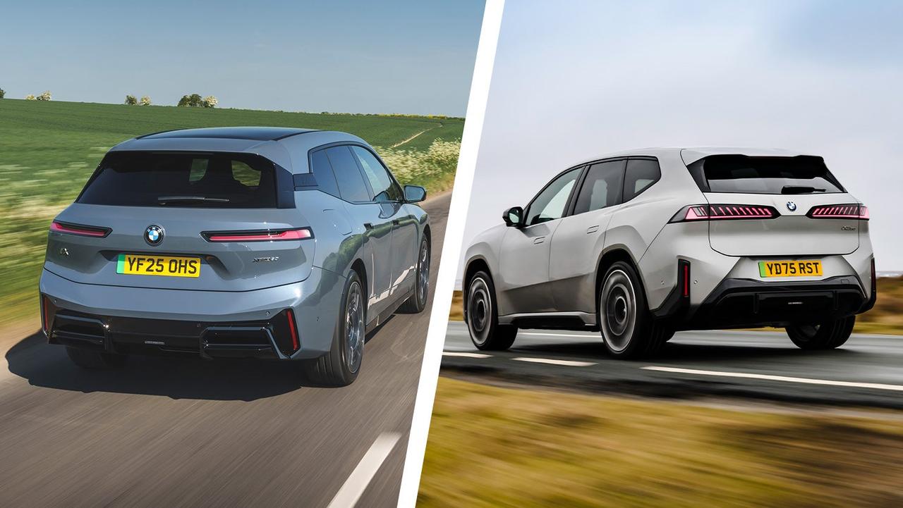 BMW iX vs iX3 rear driving