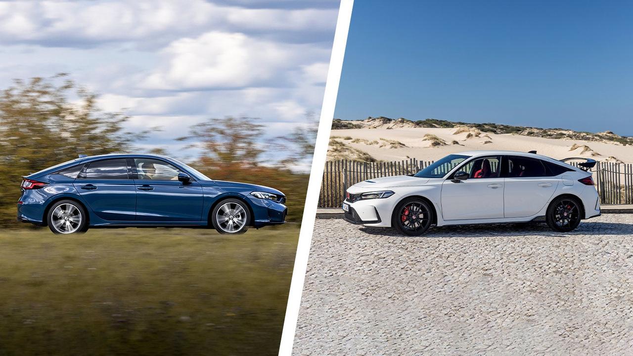 Hybrid vs petrol – Honda Civic vs Civic Type R