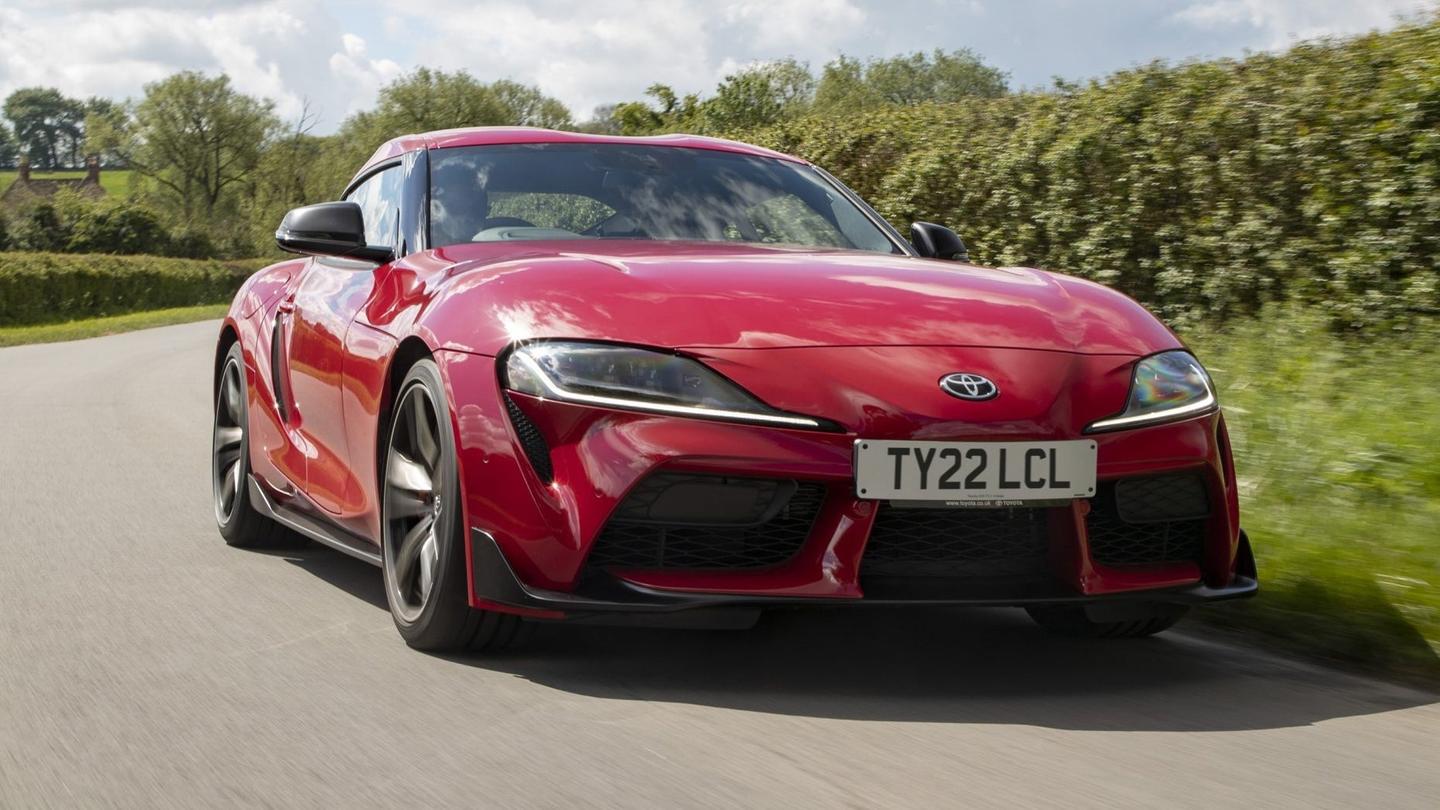 Toyota GR Supra driving