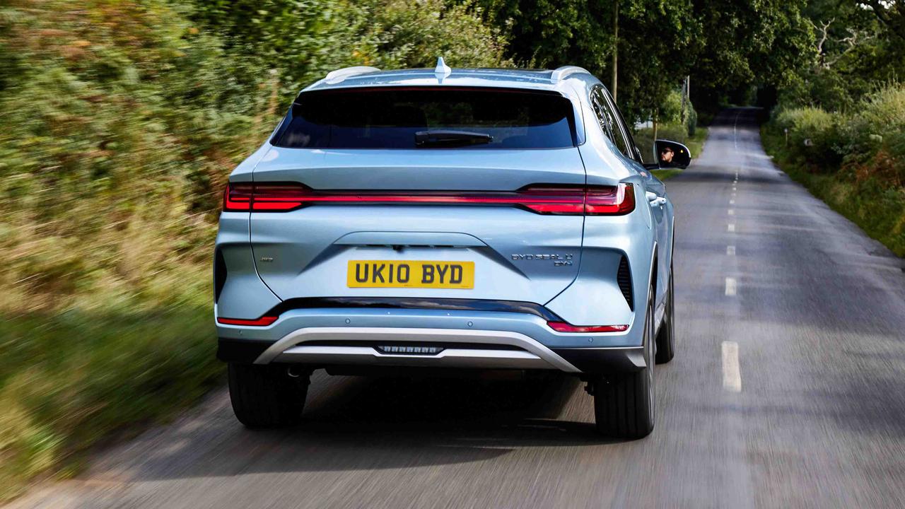 BYD Seal U driving rear view