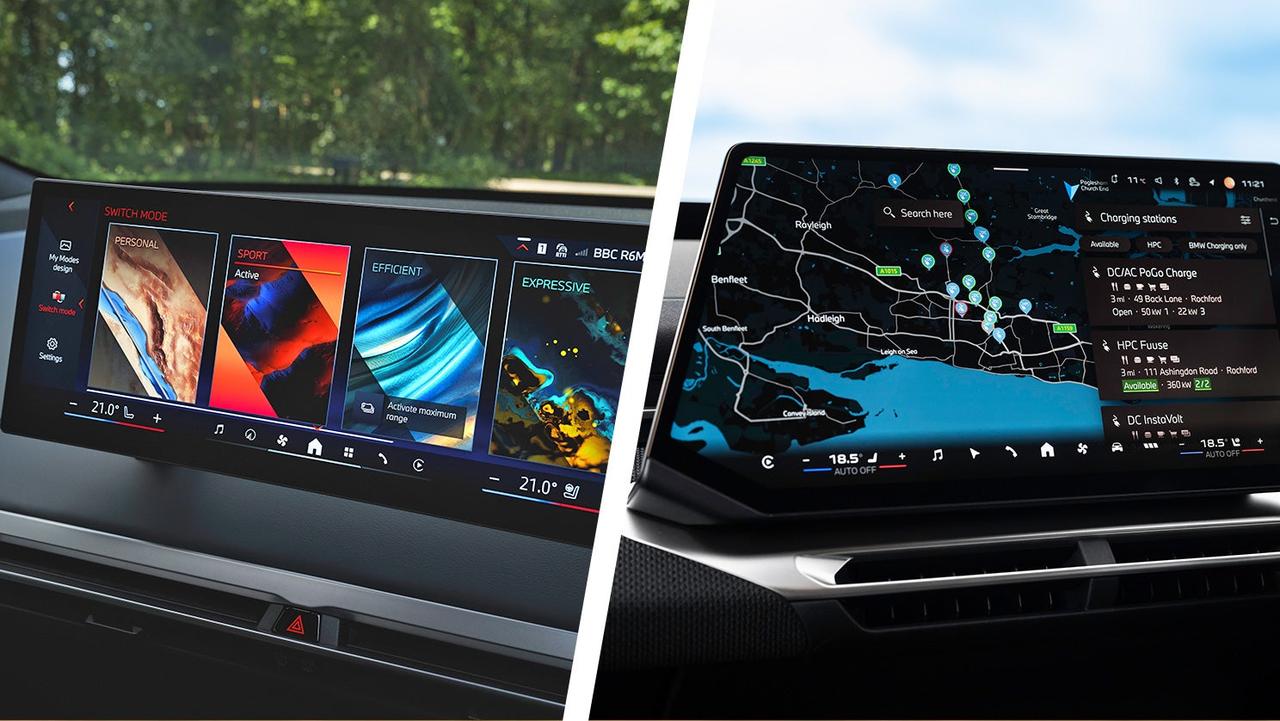 BMW iX vs iX3 screens