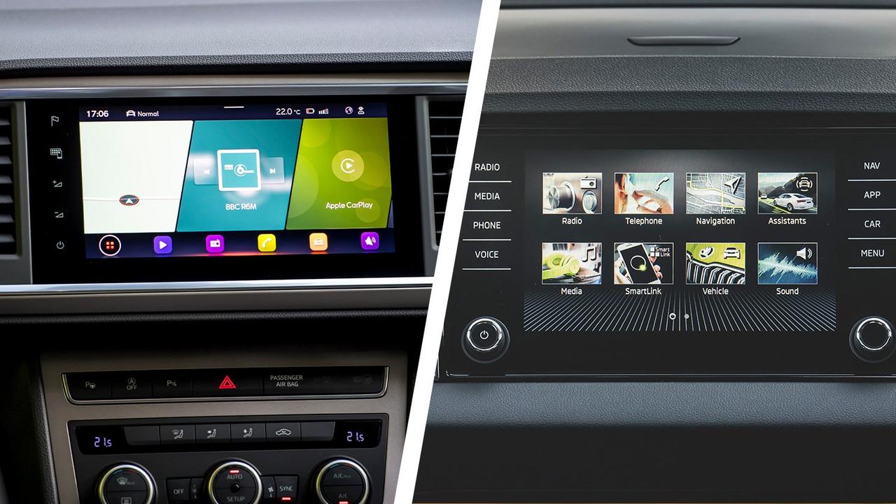 SEAT Ateca vs Skoda Karoq screens