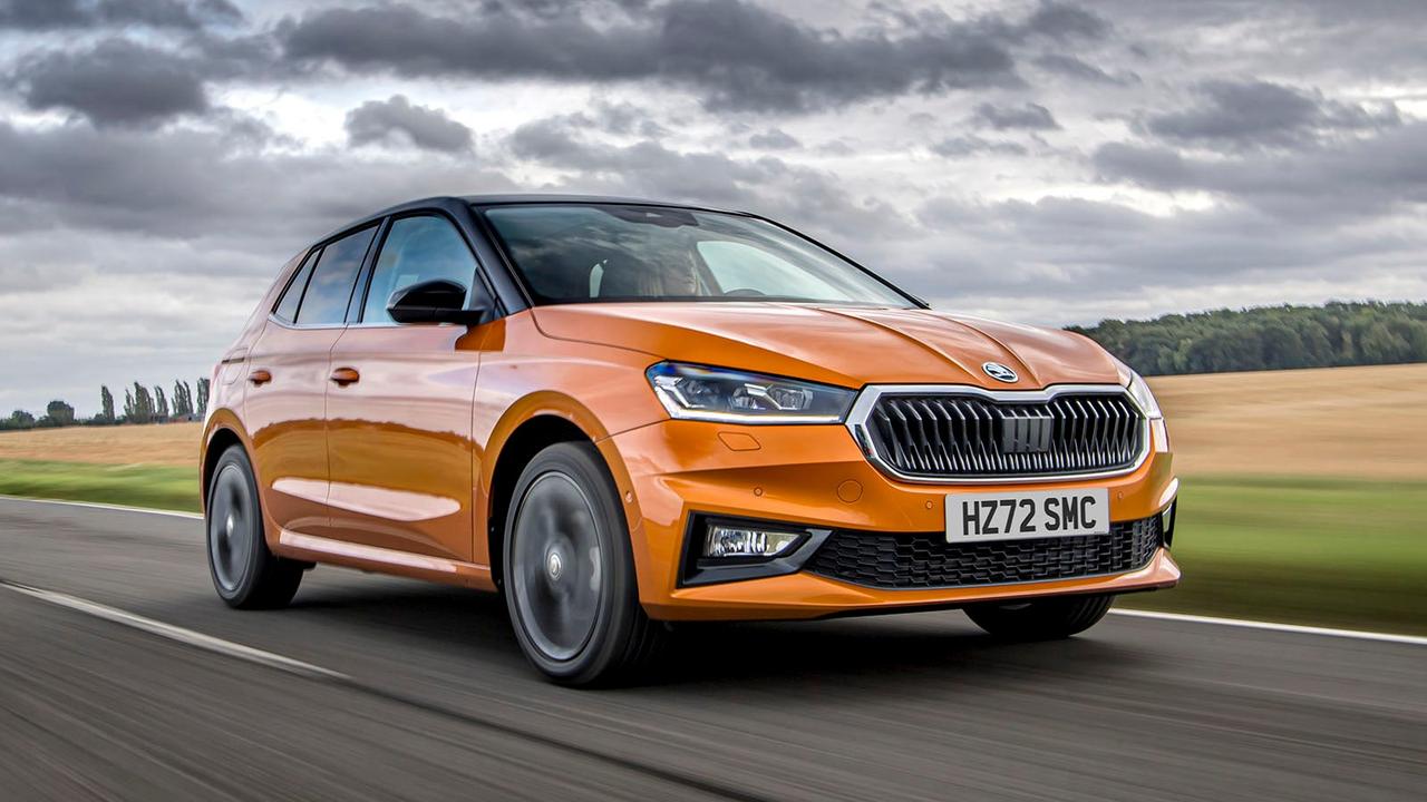 Skoda Fabia in orange