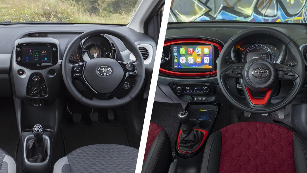 Toyota Aygo vs Aygo X – interior