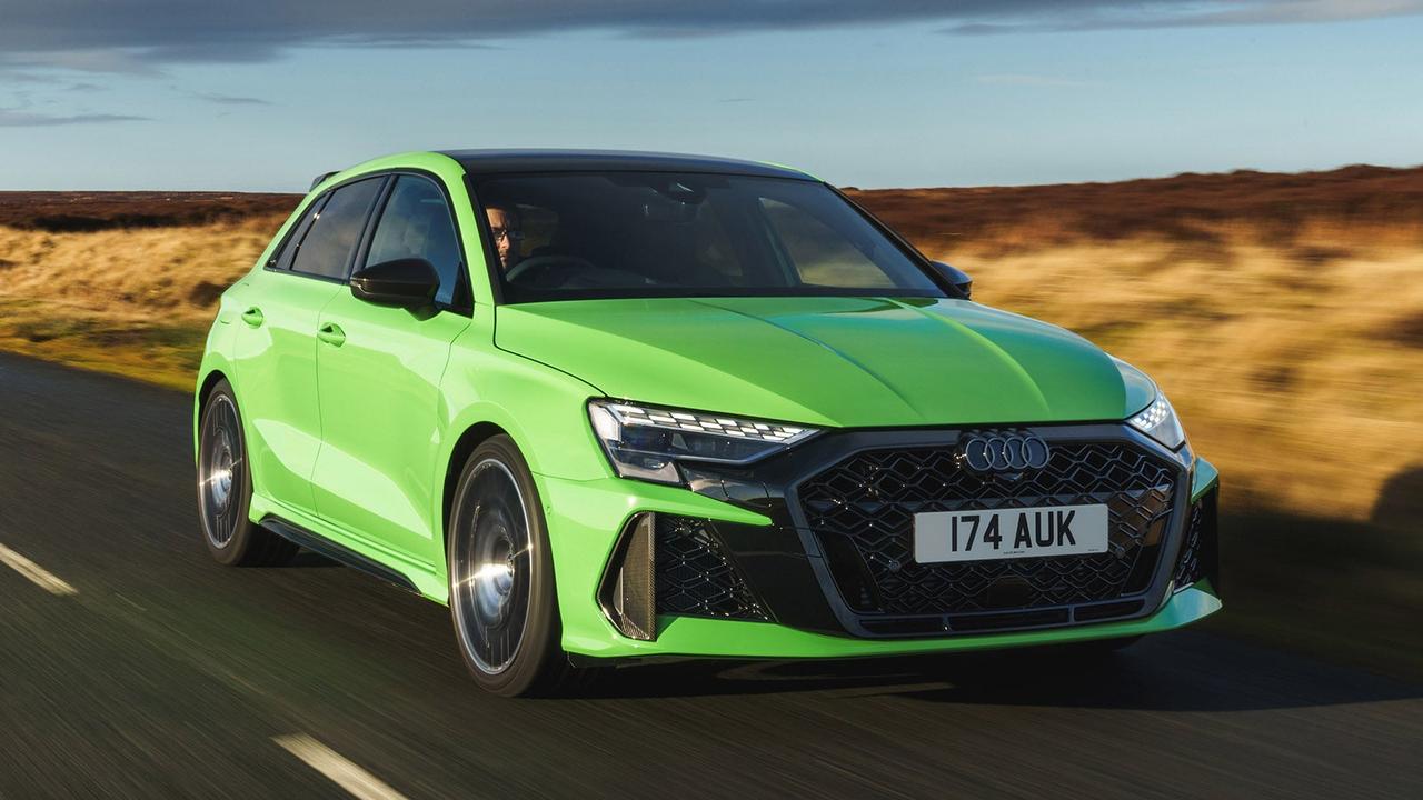 Audi RS3 in green