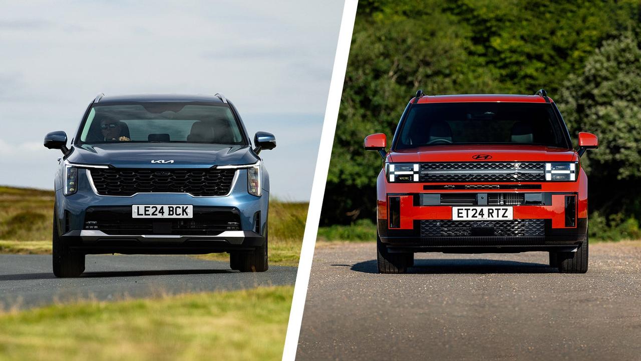 Kia Sorento vs Hyundai Santa Fe – front