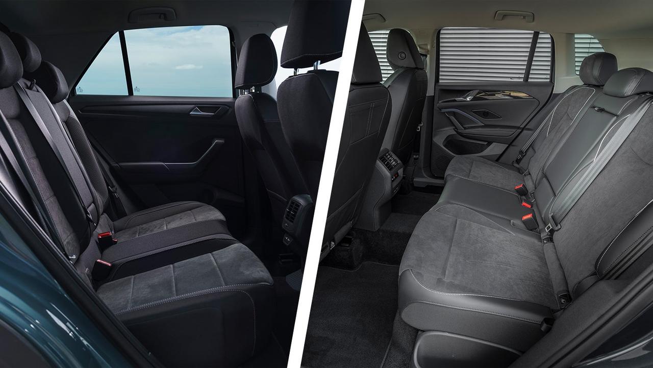 Volkswagen T-Roc vs Tiguan rear seats