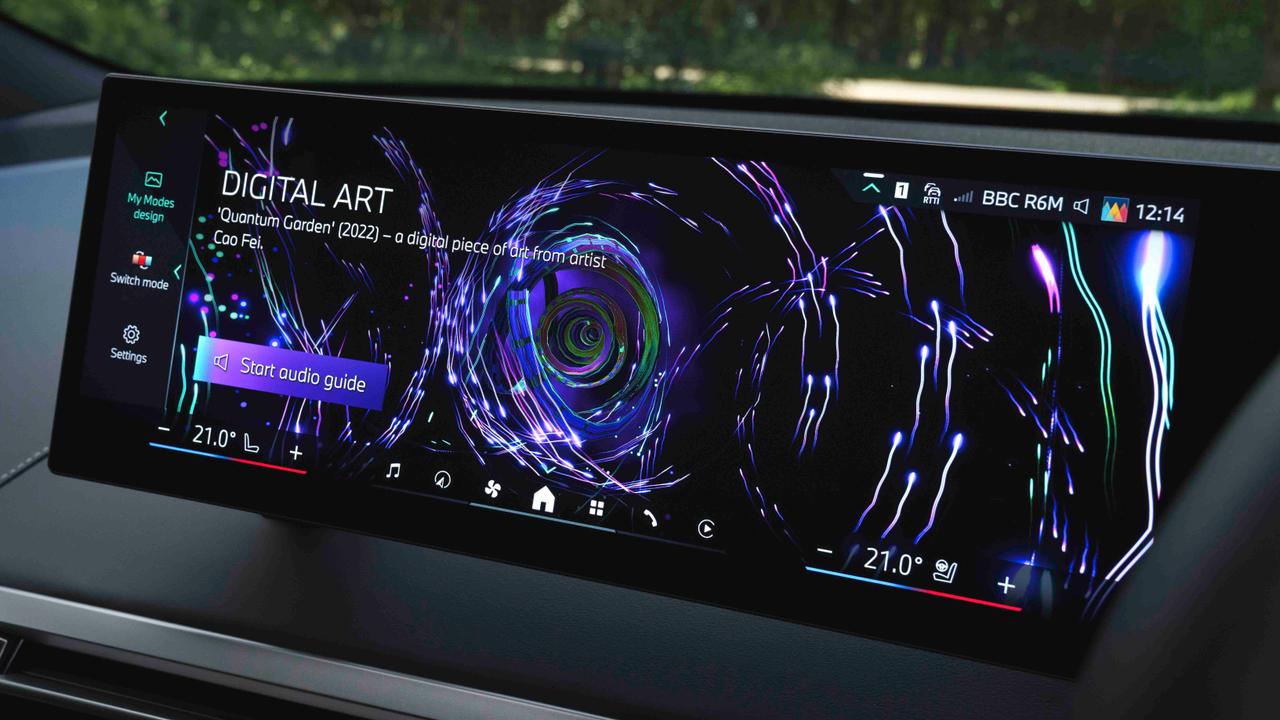 BMW Digital Art mode screen