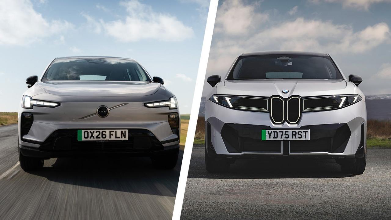 Volvo EX60 vs BMW iX3 front