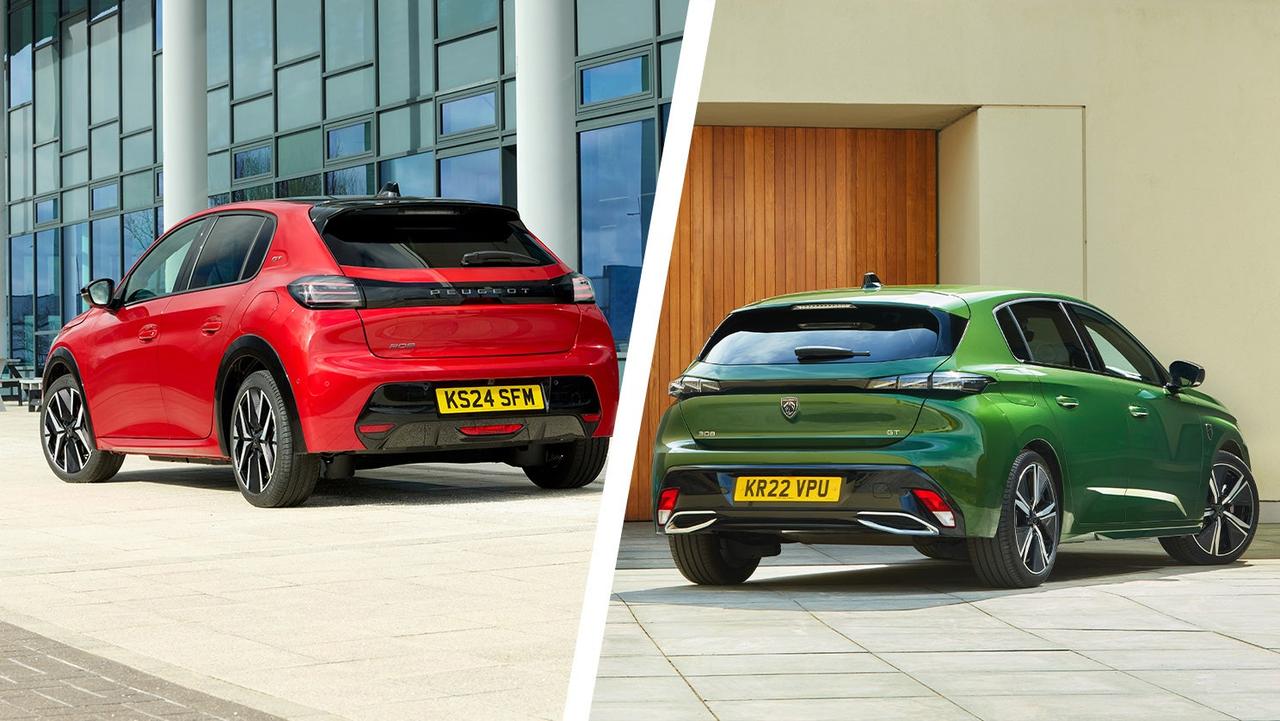 Peugeot 208 vs 308 rear