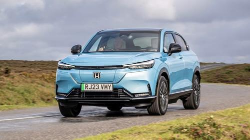 Honda e:Ny1 driving front view