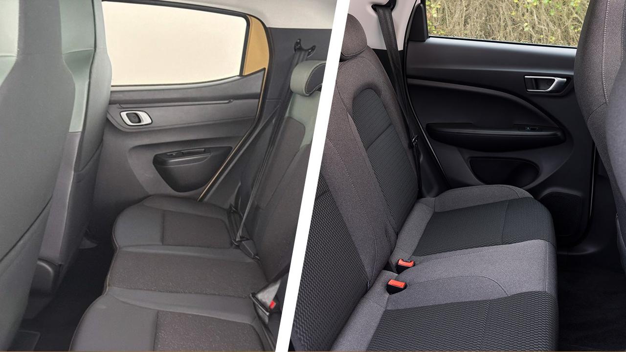 Dacia Spring vs Leapmotor T03 rear seats