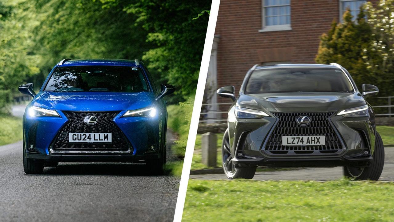 Lexus UX vs NX front