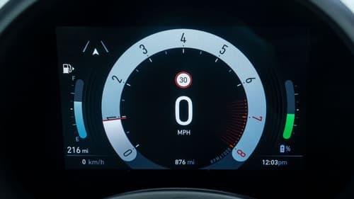 Fiat 500 Hybrid rev counter