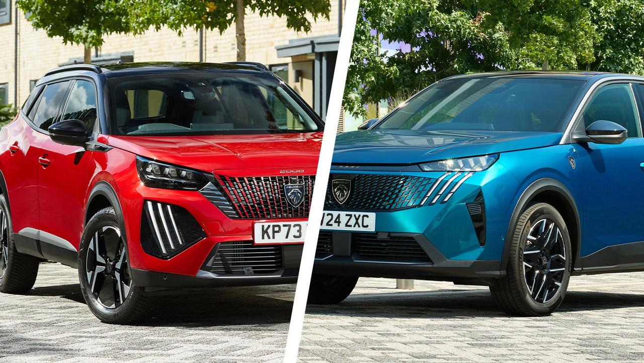 Peugeot 2008 vs Peugeot 3008 front shot
