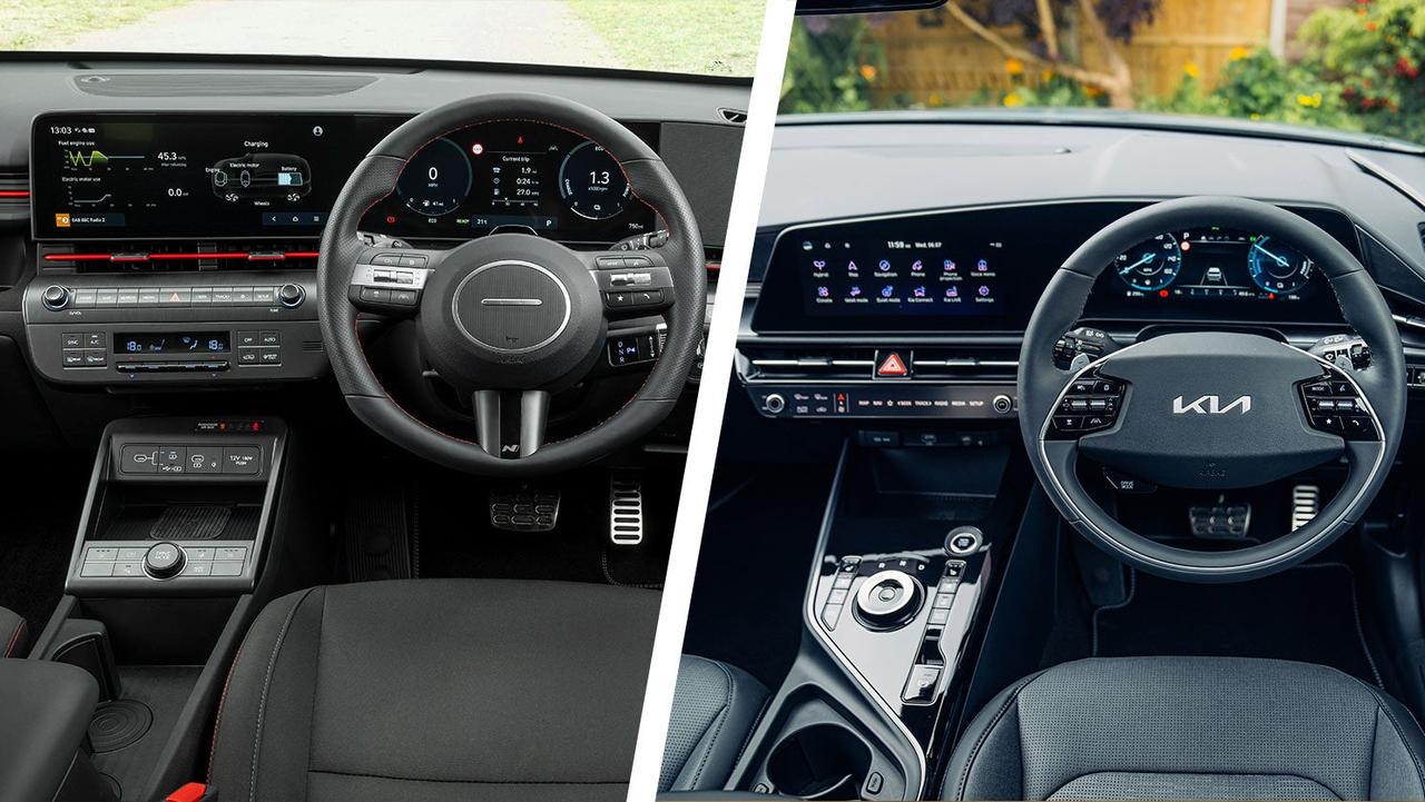 Hyundai Kona vs Kia Niro interior