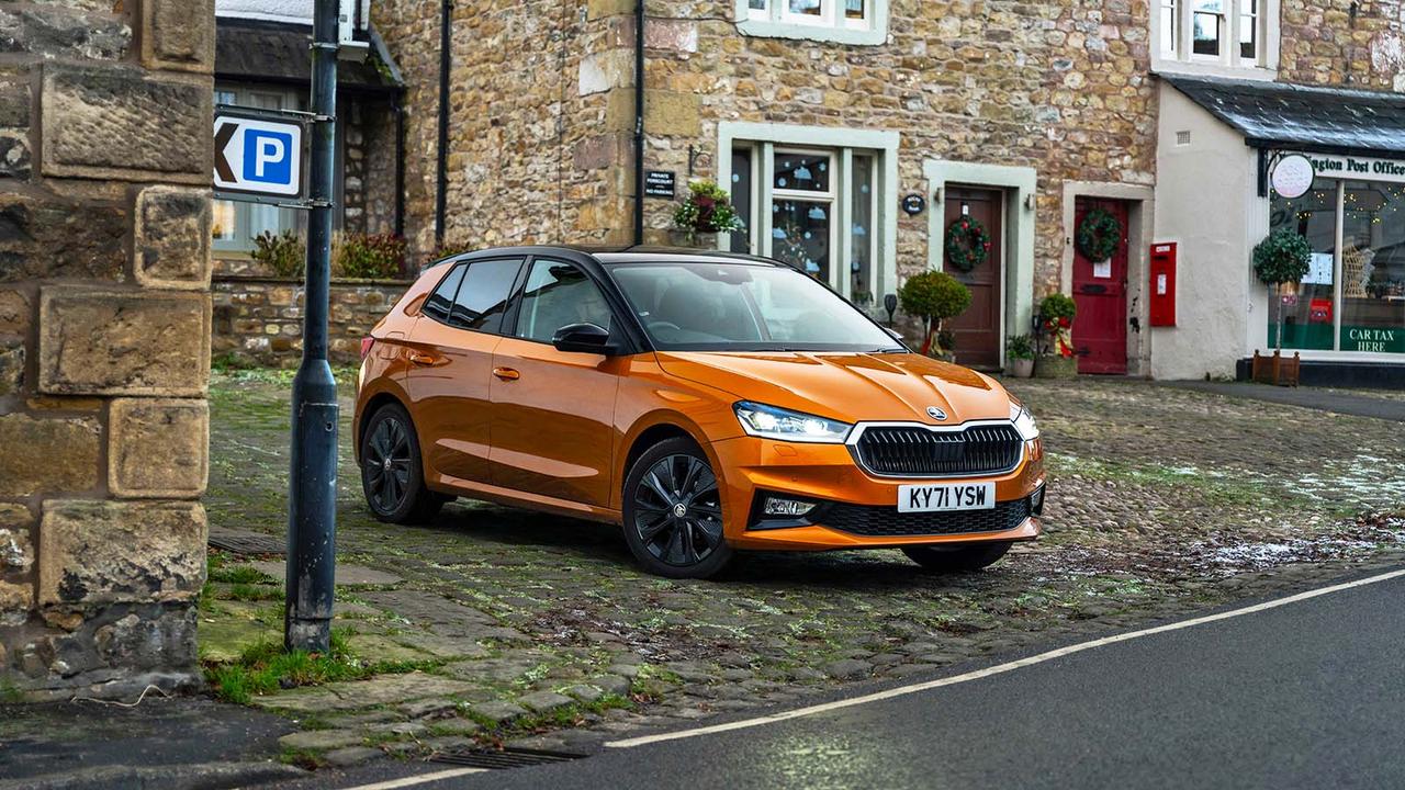 Skoda Fabia in orange
