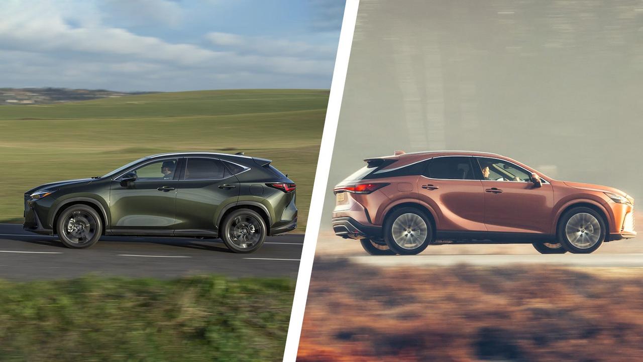 Lexus NX vs RX – side