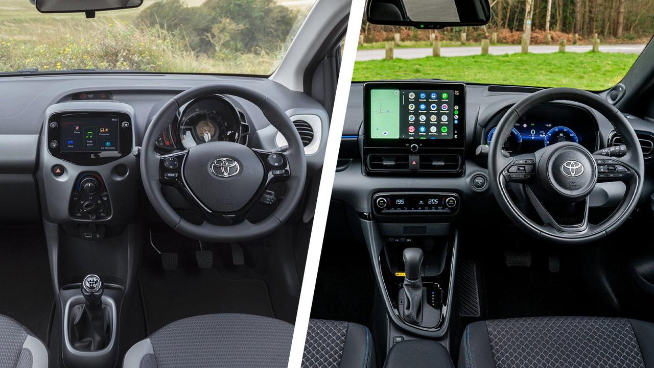 Toyota Aygo vs Yaris – interior