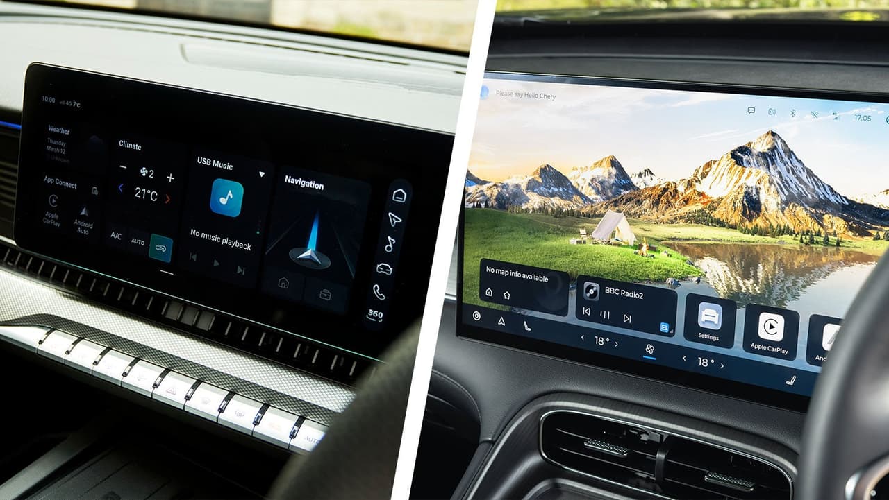 MG S9 vs Chery Tiggo 8 screens