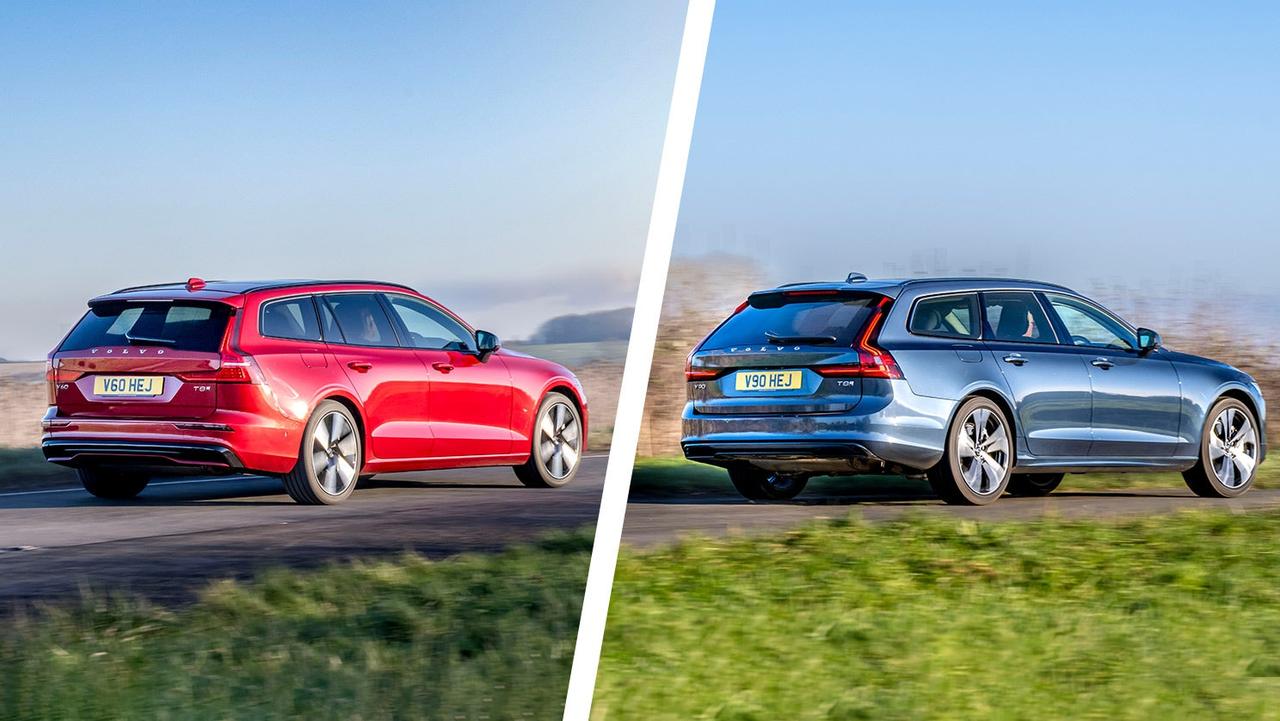 Volvo V60 vs V90 – rear three quarter