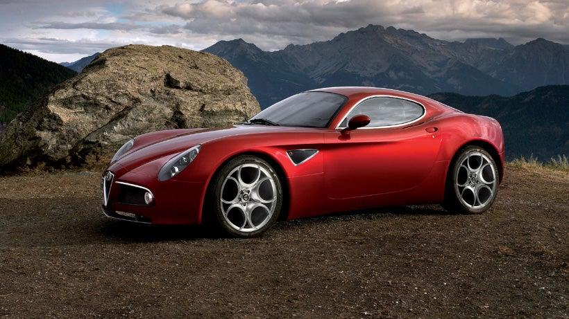 Alfa Romeo 8C Competizione in red