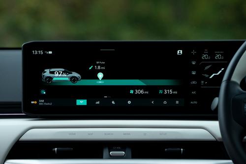 Kia EV4 infotainment screen range readout