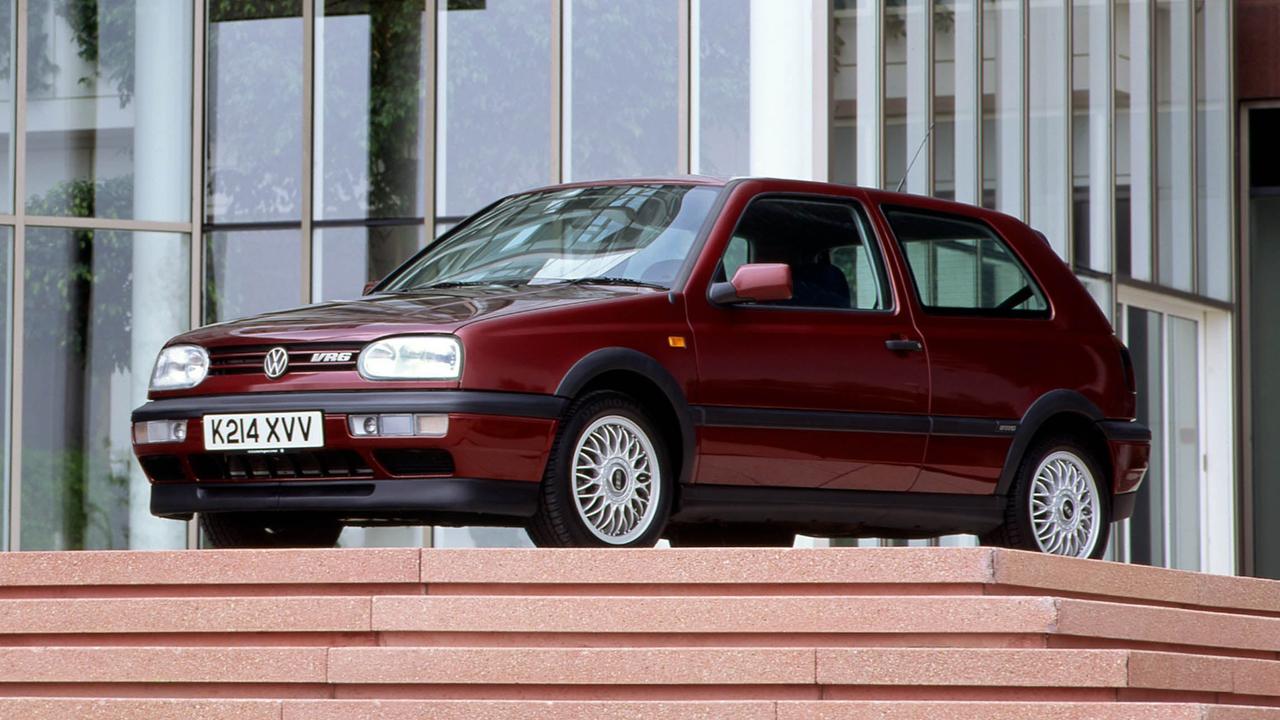 VW Golf VR6 (burgundy, mk3)