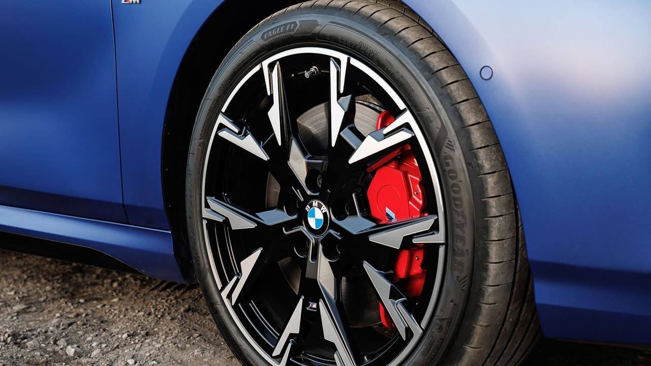 BMW 1 Series (M135) side static, Goodyear tyre