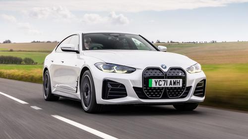 BMW i4 review front three quarters