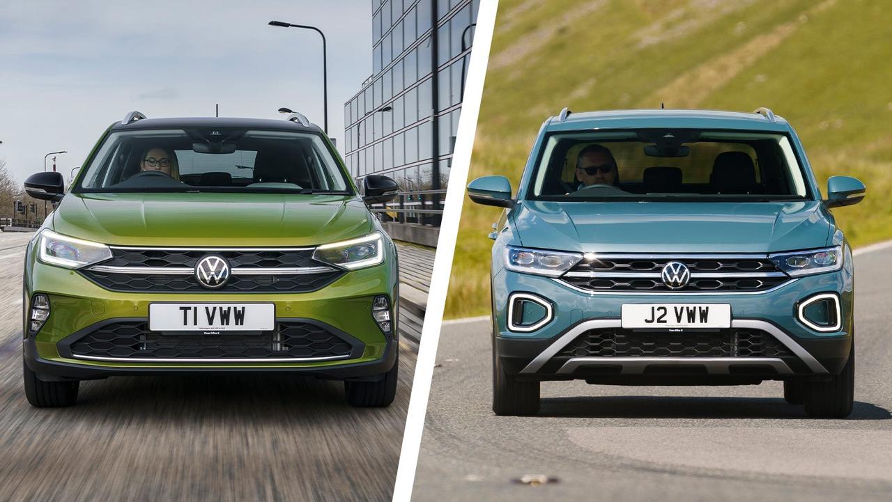 VW Taigo vs T-Roc front