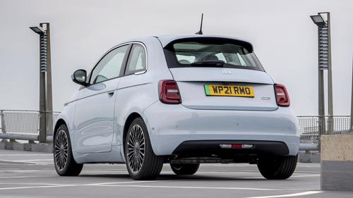 Fiat 500e rear view
