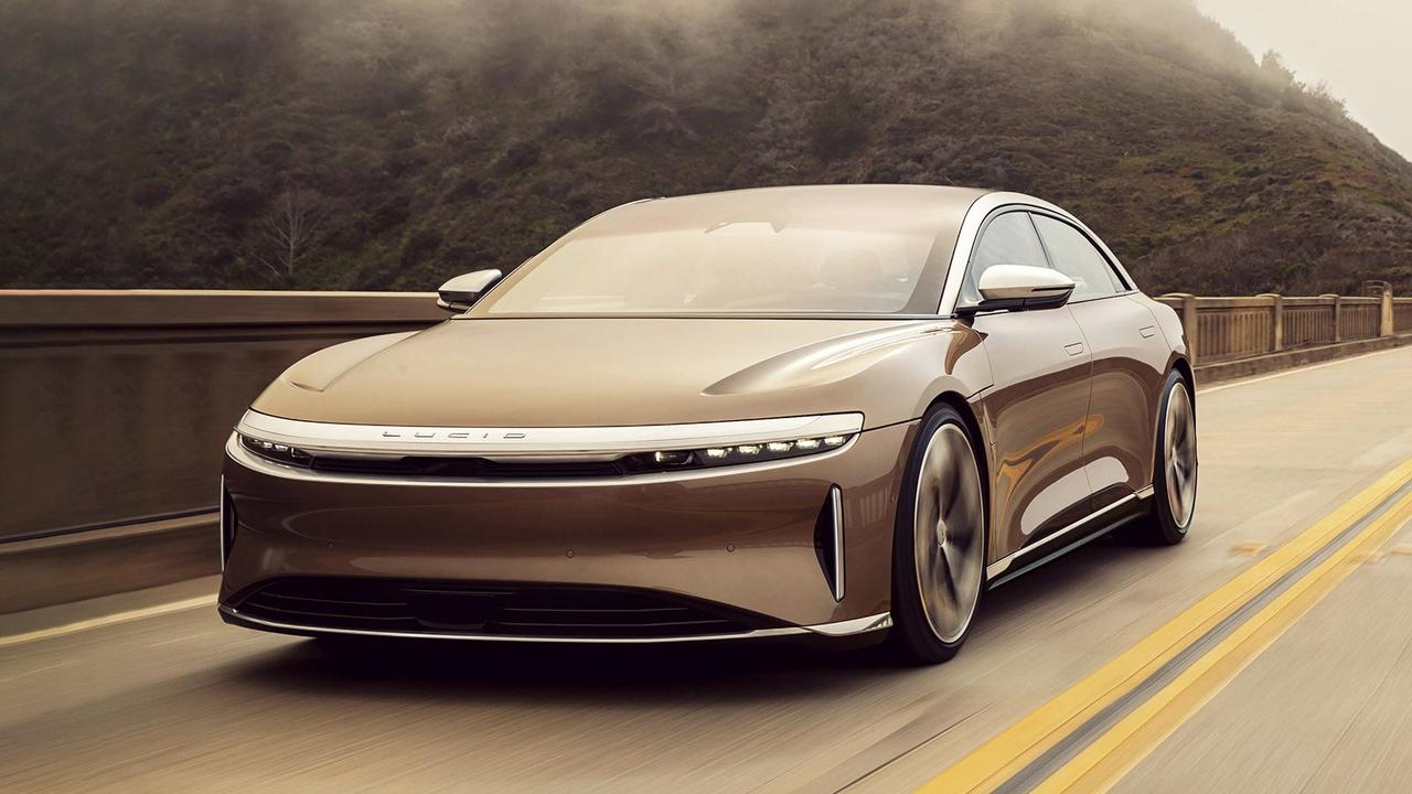 Lucid Air in brown