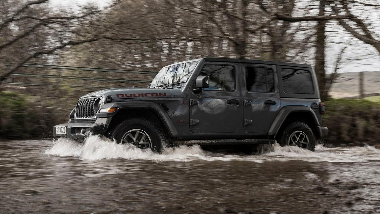Jeep Wrangler in grey