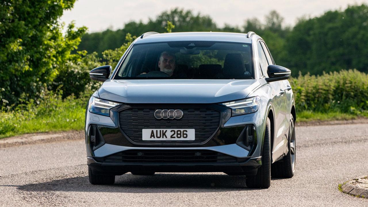 Audi Q4 driving front view