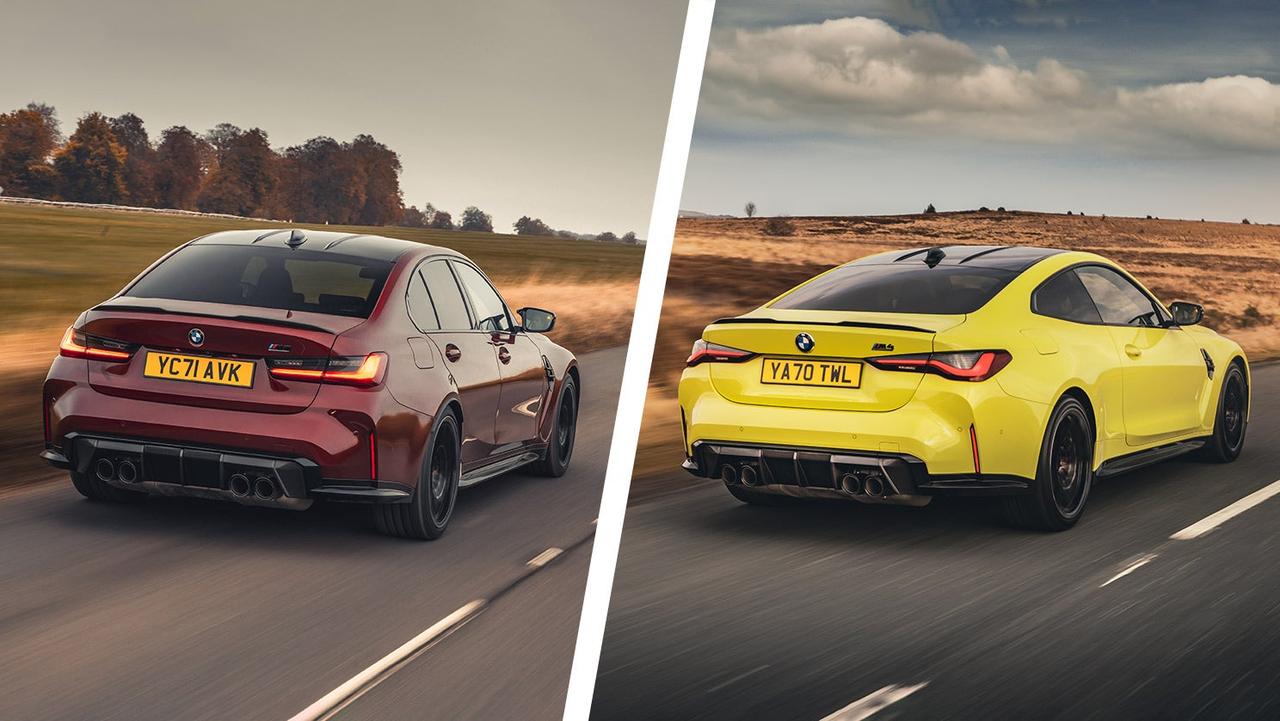 BMW M3 vs M4 – rear three quarter