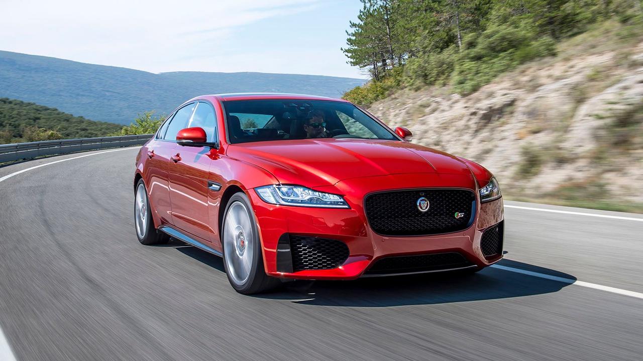 Jaguar XF in red