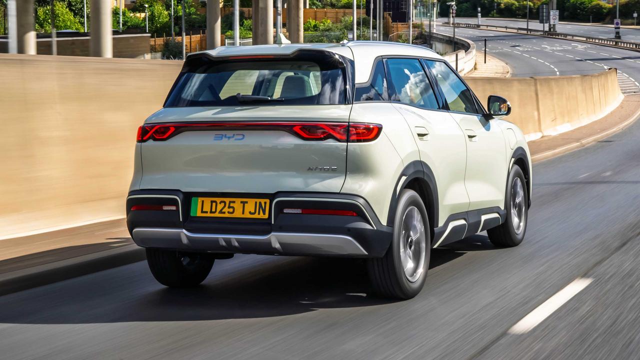 BYD Atto 2 driving rear view