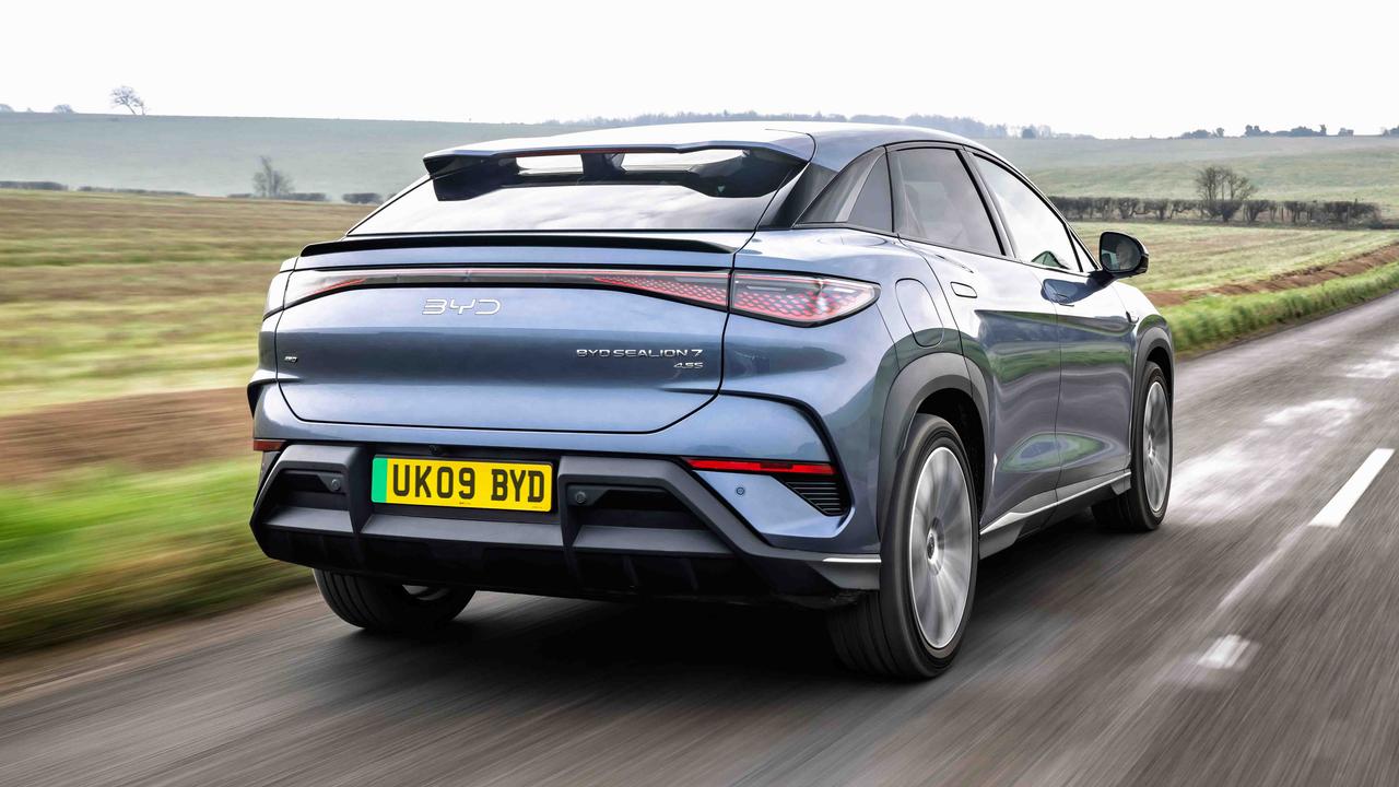 BYD Sealion 7 driving rear view