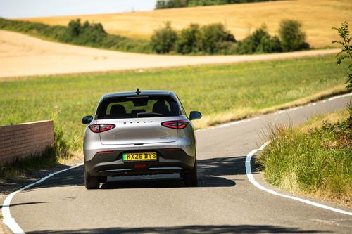 Geely EX2 driving rear